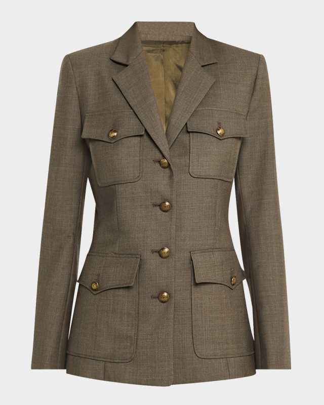 Nelson Single-Breasted Utility Jacket